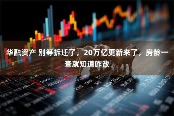 华融资产 别等拆迁了，20万亿更新来了，房龄一查就知道咋改